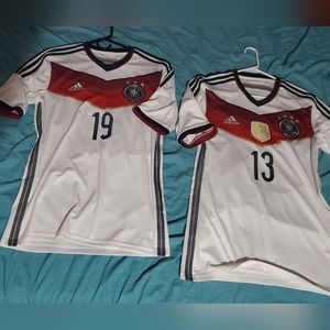 Germany 2014 World Cup Germany Adidas Soccer Jerseys(2)!!. (GOETZE, MULLER).
